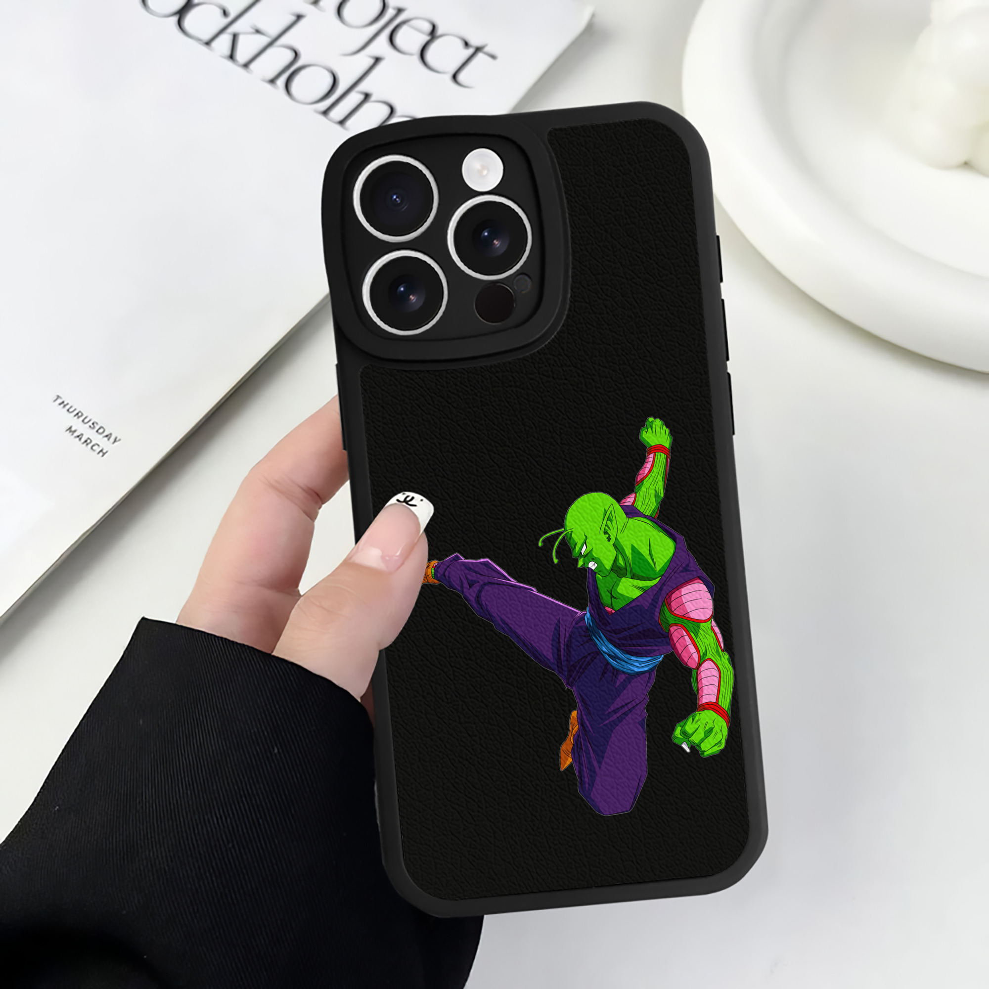 （画像用） ドラゴンボール ピッコロ DRAGON BALL Piccolo 【iPhone 16シリーズ対応】シリコンスマホケース（レザー調） 材質：シリコン